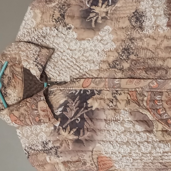 Ubu Full Zip Paisley and Brown Reversible Soft Vest XL - Picture 3 of 10